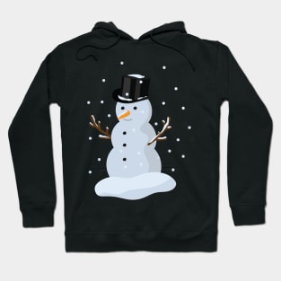 Snowman with top hat Hoodie